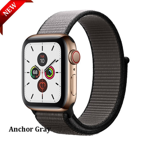 Sport Loop Strap For Apple Watch band 44 mm 40mm apple watch 4 5 3 2 iwatch band 42mm 38mm nylon correa bracelet Belt Watchband