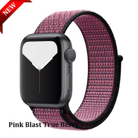 Sport Loop Strap For Apple Watch band 44 mm 40mm apple watch 4 5 3 2 iwatch band 42mm 38mm nylon correa bracelet Belt Watchband