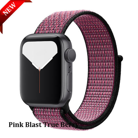 Sport Loop Strap For Apple Watch band 44 mm 40mm apple watch 4 5 3 2 iwatch band 42mm 38mm nylon correa bracelet Belt Watchband