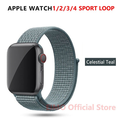 Sport Loop Strap For Apple Watch band 44 mm 40mm apple watch 4 5 3 2 iwatch band 42mm 38mm nylon correa bracelet Belt Watchband