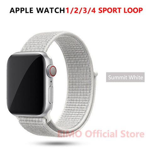 Sport Loop Strap For Apple Watch band 44 mm 40mm apple watch 4 5 3 2 iwatch band 42mm 38mm nylon correa bracelet Belt Watchband