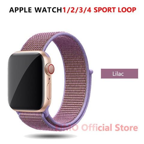 Sport Loop Strap For Apple Watch band 44 mm 40mm apple watch 4 5 3 2 iwatch band 42mm 38mm nylon correa bracelet Belt Watchband