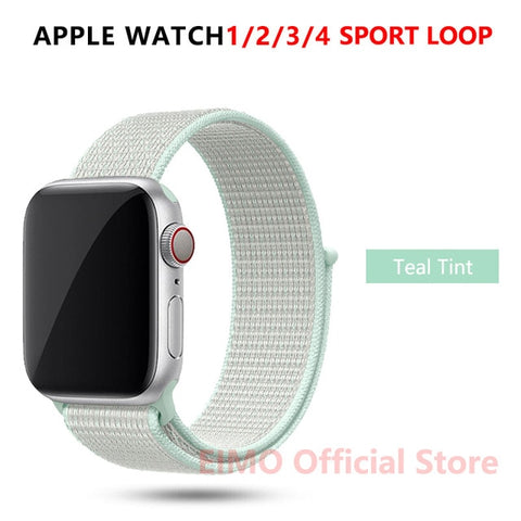 Sport Loop Strap For Apple Watch band 44 mm 40mm apple watch 4 5 3 2 iwatch band 42mm 38mm nylon correa bracelet Belt Watchband