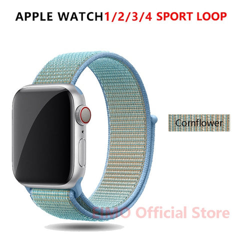 Sport Loop Strap For Apple Watch band 44 mm 40mm apple watch 4 5 3 2 iwatch band 42mm 38mm nylon correa bracelet Belt Watchband