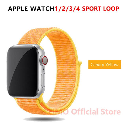 Sport Loop Strap For Apple Watch band 44 mm 40mm apple watch 4 5 3 2 iwatch band 42mm 38mm nylon correa bracelet Belt Watchband