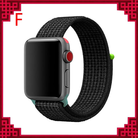 Sport Loop Strap For Apple Watch band 44 mm 40mm apple watch 4 5 3 2 iwatch band 42mm 38mm nylon correa bracelet Belt Watchband