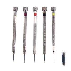 0.8-1.6mm Steel Screwdriver for Watch Repairing Portable Watch Tools Band Removal with Mini Link Pins Watchmaker Tools