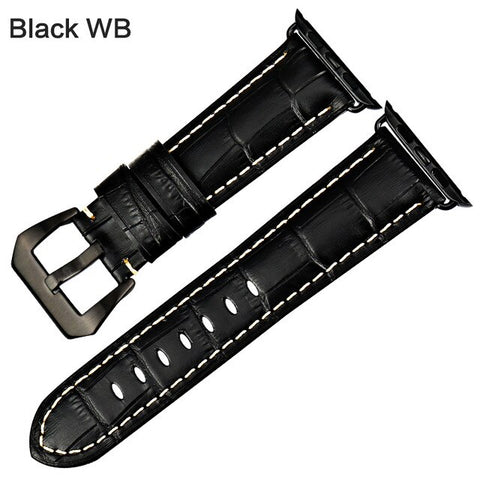 MAIKES watchbands genuine cow leather watch strap for Apple Watch Band 42mm 38mm series 4-1 iwatch 4 44mm 40mm  watch bracelet