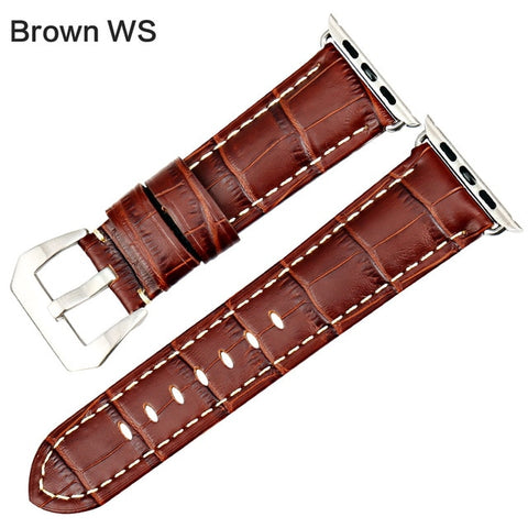 MAIKES watchbands genuine cow leather watch strap for Apple Watch Band 42mm 38mm series 4-1 iwatch 4 44mm 40mm  watch bracelet