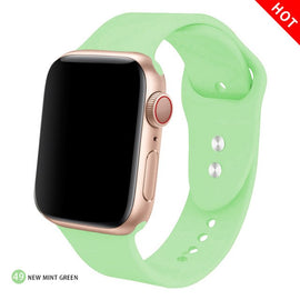 Soft Silicone Replacement Sport Band For 38mm Apple Watch Series1 2 3 4 5 42mm Wrist Bracelet Strap For iWatch Sports Edition