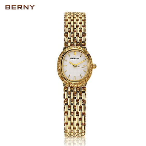 Women Casual charming for all occasions Hallowmas Quartz Watch Analog Wrist Banquet Watch 18K Gold plating Christmas Gift Watch