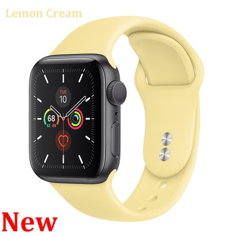 Strap For Apple Watch Band 44 mm 40mm Correa apple watch 5 4 iwatch band 42mm 38 mm bracelet Silicone Watchband Accessories 3 2