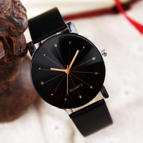 Elegant Quartz Wristwatches Leather Belt couple watch Women Watches Montre de couple Simple Men's Analog Clocks Female New XB40