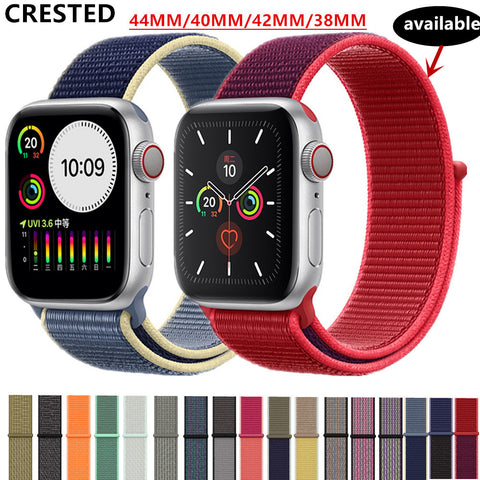 Strap For Apple Watch band apple watch 5 3 4 band 44mm/40mm Sport loop iwatch band 5 42mm 38mm correa pulseira nylon watchband