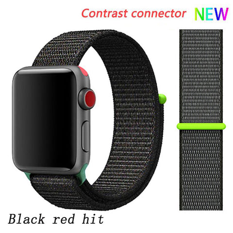 Strap For Apple Watch band apple watch 5 3 4 band 44mm/40mm Sport loop iwatch band 5 42mm 38mm correa pulseira nylon watchband