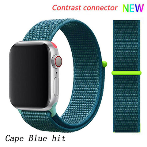 Strap For Apple Watch band apple watch 5 3 4 band 44mm/40mm Sport loop iwatch band 5 42mm 38mm correa pulseira nylon watchband