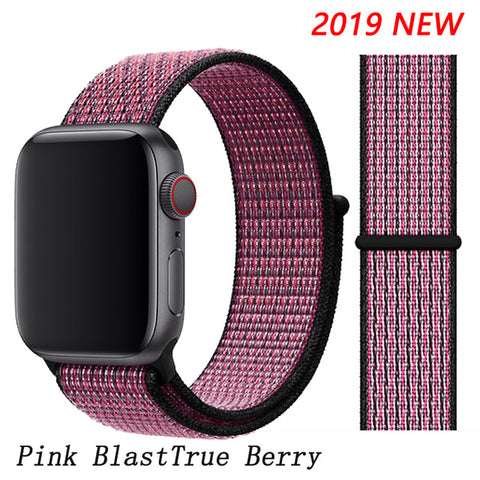 Strap For Apple Watch band apple watch 5 3 4 band 44mm/40mm Sport loop iwatch band 5 42mm 38mm correa pulseira nylon watchband