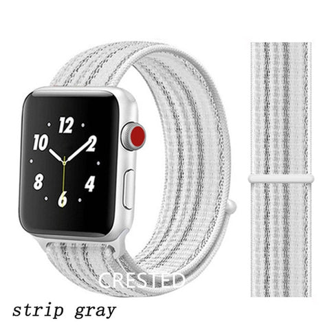 Strap For Apple Watch band apple watch 5 3 4 band 44mm/40mm Sport loop iwatch band 5 42mm 38mm correa pulseira nylon watchband