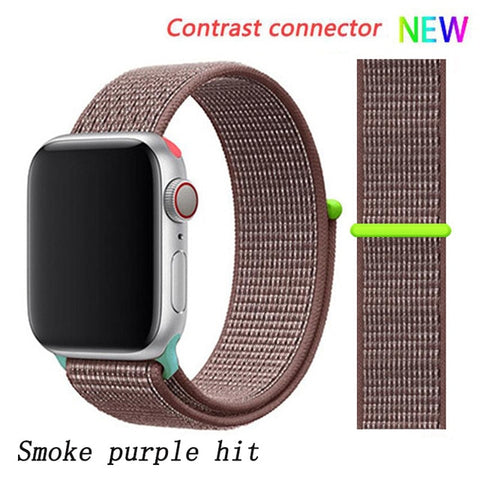 Strap For Apple Watch band apple watch 5 3 4 band 44mm/40mm Sport loop iwatch band 5 42mm 38mm correa pulseira nylon watchband