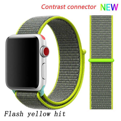 Strap For Apple Watch band apple watch 5 3 4 band 44mm/40mm Sport loop iwatch band 5 42mm 38mm correa pulseira nylon watchband