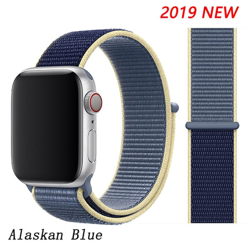 Strap For Apple Watch band apple watch 5 3 4 band 44mm/40mm Sport loop iwatch band 5 42mm 38mm correa pulseira nylon watchband