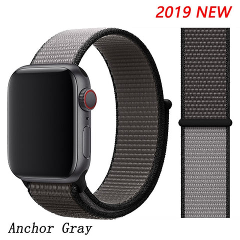 Strap For Apple Watch band apple watch 5 3 4 band 44mm/40mm Sport loop iwatch band 5 42mm 38mm correa pulseira nylon watchband