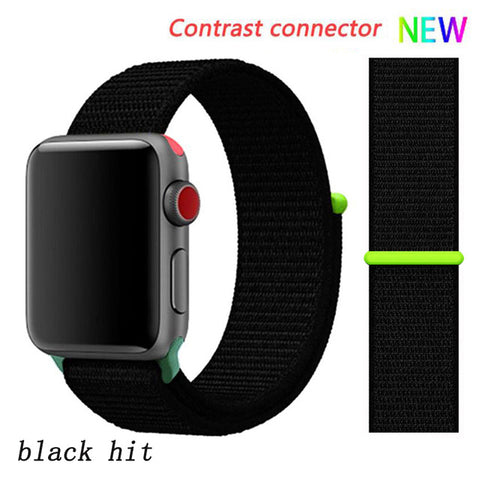 Strap For Apple Watch band apple watch 5 3 4 band 44mm/40mm Sport loop iwatch band 5 42mm 38mm correa pulseira nylon watchband