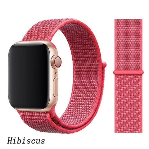 Strap For Apple Watch band apple watch 5 3 4 band 44mm/40mm Sport loop iwatch band 5 42mm 38mm correa pulseira nylon watchband