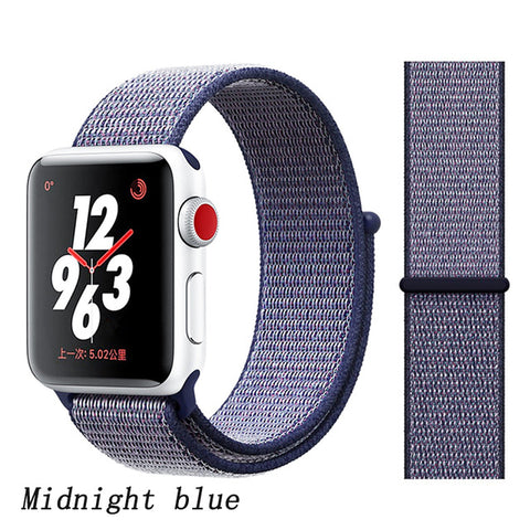 Strap For Apple Watch band apple watch 5 3 4 band 44mm/40mm Sport loop iwatch band 5 42mm 38mm correa pulseira nylon watchband