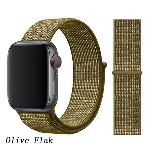 Strap For Apple Watch band apple watch 5 3 4 band 44mm/40mm Sport loop iwatch band 5 42mm 38mm correa pulseira nylon watchband