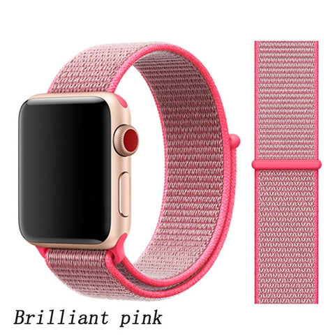 Strap For Apple Watch band apple watch 5 3 4 band 44mm/40mm Sport loop iwatch band 5 42mm 38mm correa pulseira nylon watchband