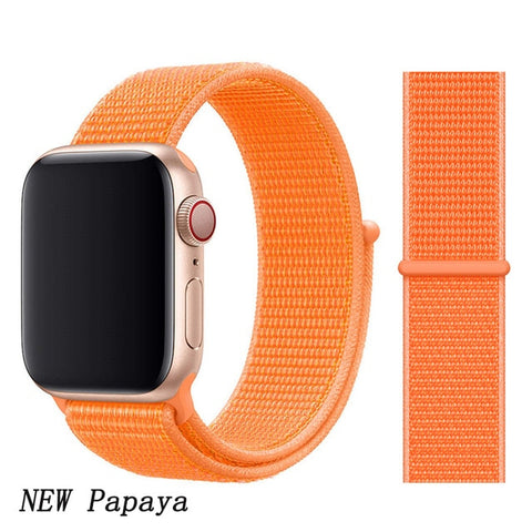 Strap For Apple Watch band apple watch 5 3 4 band 44mm/40mm Sport loop iwatch band 5 42mm 38mm correa pulseira nylon watchband