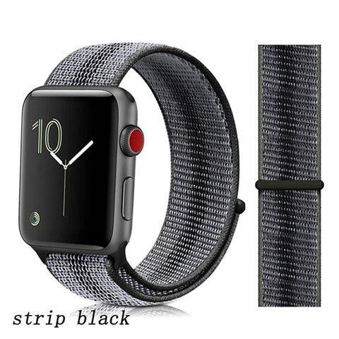 Strap For Apple Watch band apple watch 5 3 4 band 44mm/40mm Sport loop iwatch band 5 42mm 38mm correa pulseira nylon watchband