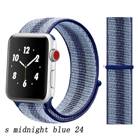 Strap For Apple Watch band apple watch 5 3 4 band 44mm/40mm Sport loop iwatch band 5 42mm 38mm correa pulseira nylon watchband