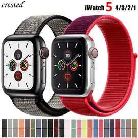 Nylon Strap for Apple watch 5 Band 44mm 40mm iWatch band 42mm 38mm Sport Loop Watchband bracelet Apple watch 4 3 2 1 38 40 44 mm