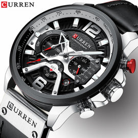 CURREN Mens Watches Top Brand Luxury Men Military Sport Wristwatch Leather Quartz Watch erkek saat Curren 8329 Relogio Masculino