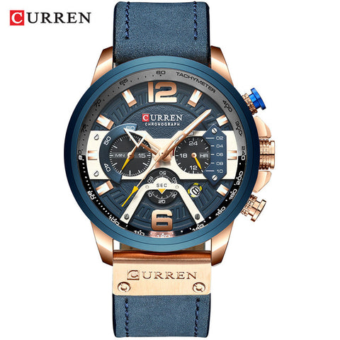 CURREN Mens Watches Top Brand Luxury Men Military Sport Wristwatch Leather Quartz Watch erkek saat Curren 8329 Relogio Masculino