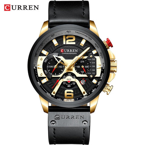 CURREN Mens Watches Top Brand Luxury Men Military Sport Wristwatch Leather Quartz Watch erkek saat Curren 8329 Relogio Masculino