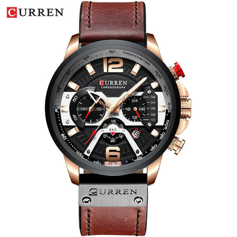 CURREN Mens Watches Top Brand Luxury Men Military Sport Wristwatch Leather Quartz Watch erkek saat Curren 8329 Relogio Masculino