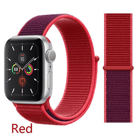 Sport Loop Strap For Apple Watch band 44 mm 40mm apple watch 4 5 3 2 iwatch band 42mm 38mm nylon correa bracelet Belt Watchband