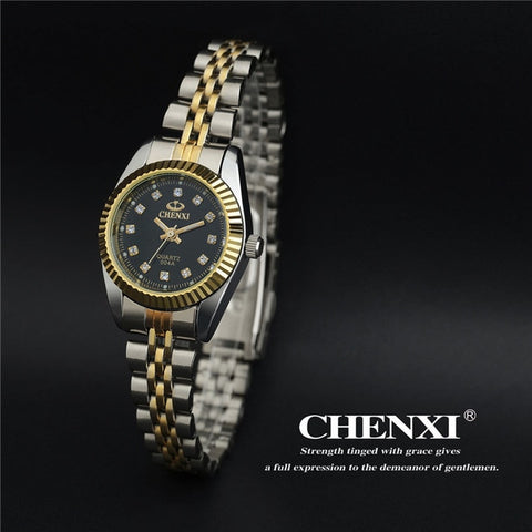 CHENXI Top Brand Lovers' Couples Quartz Men Watch Women Valentine Gift Clock Watches Ladies 30m Waterproof Wristwatches