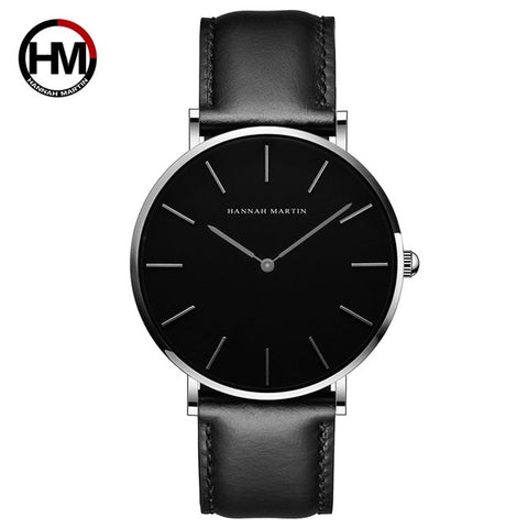 Japan Quartz Movt Men Simple Waterproof Fashion Brand Black Nylon Sport Casual Watches Men Women Unisex Wristwatch Dropshipping