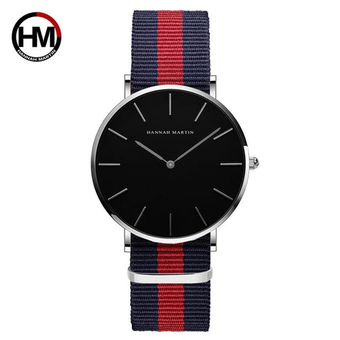 Japan Quartz Movt Men Simple Waterproof Fashion Brand Black Nylon Sport Casual Watches Men Women Unisex Wristwatch Dropshipping