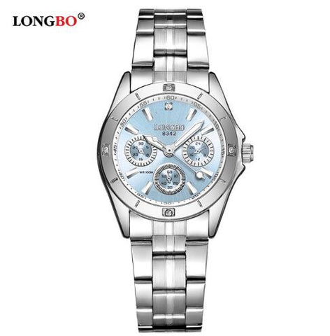 LONGBO Brand Sports Military Unique Design Couple Stainless Steel Band Quartz Watches Men Male Leisure Watch Relogio Masculino