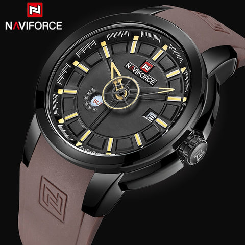 Watches Men NAVIFORCE Brand Fashion Sport Quartz Wrist Watch Men's Military Date Analog Waterproof Clock Relogio Masculino 9107