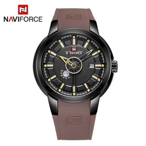 Watches Men NAVIFORCE Brand Fashion Sport Quartz Wrist Watch Men's Military Date Analog Waterproof Clock Relogio Masculino 9107