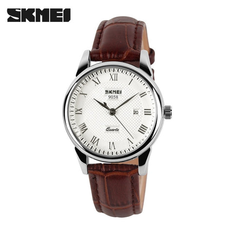 2018 New Brand Quartz Watch lovers Watches Women Men Dress Watches Leather Dress Wristwatches Fashion Casual Watches Gold 1/pcs