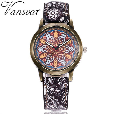 Hot Sale Creative Women Flower Watches Ladies Fashion Casual Luxury Leather Quartz Wristwatches Gift Clock Relogio Feminino