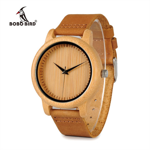 BOBO BIRD Timepieces Bamboo Watches Lovers Handmade Natural Wood Luxury Wristwatches Ideal Gifts Items Drop Shipping