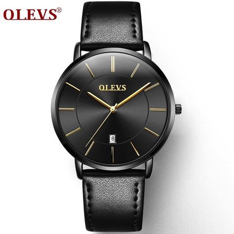 OLEVS Brand Luxury Leather Couple Watch Waterproof Sport Women Quartz Watch Automatic Calendar 1PCS Price kol saati lovers' gift